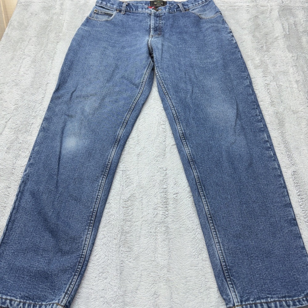 Redhead Jeans Mens 36x33 Fleece Lined Blue Denim Relaxed Fit